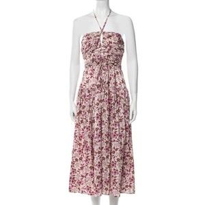 Jason Wu Halter/ Strapless Floral Cotton Midi Dress | NEW Size L $315